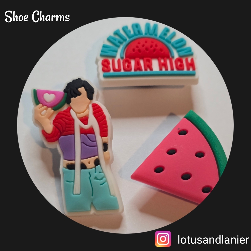 Shoe Charms Watermelon Sugar High Set Of 3